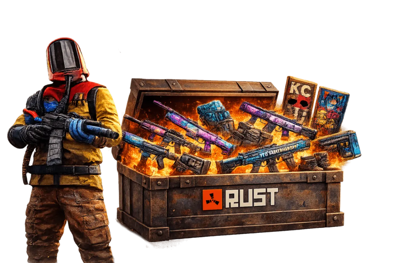 SKINS E ITENS RAROS de RUST
