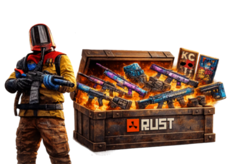 SKINS E ITENS RAROS de RUST