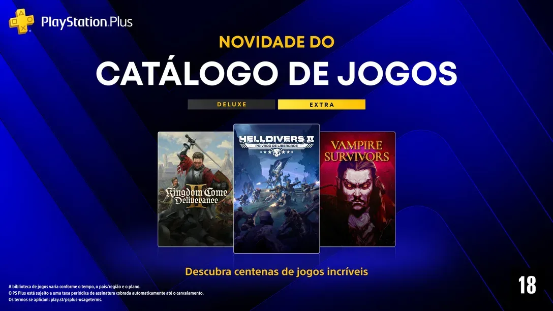 PlayStation Plus de Agosto de 2026: Kingdom Come: Deliverance II e Mais Jogos Chegam ao Catálogo